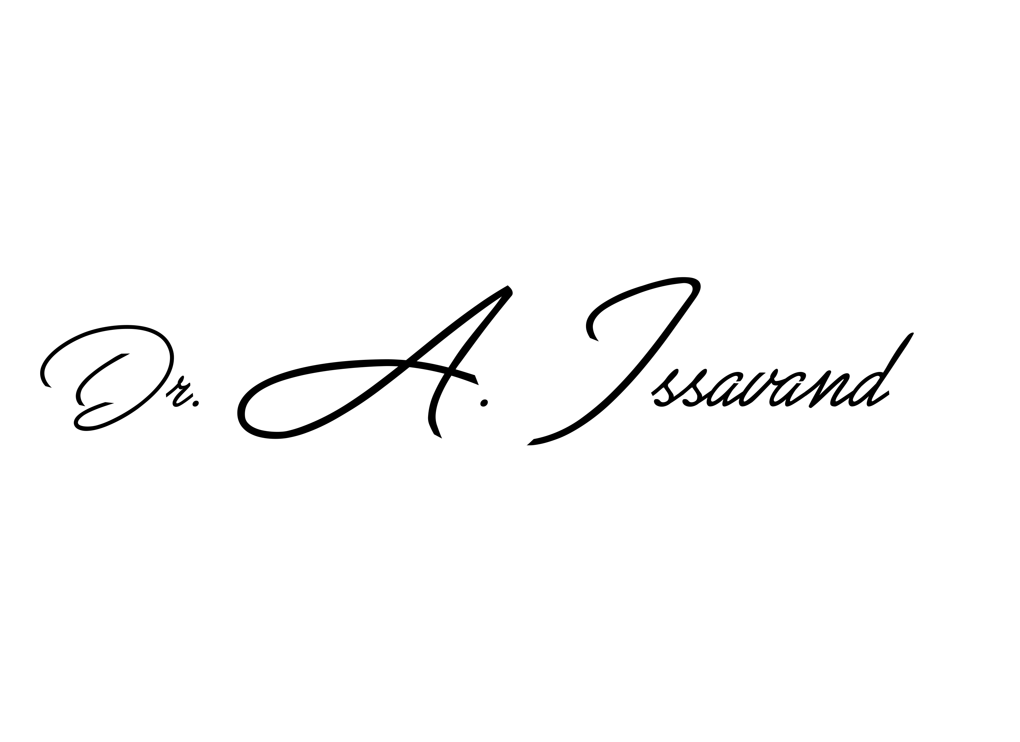 Unterschrift Dr. A. Issavand